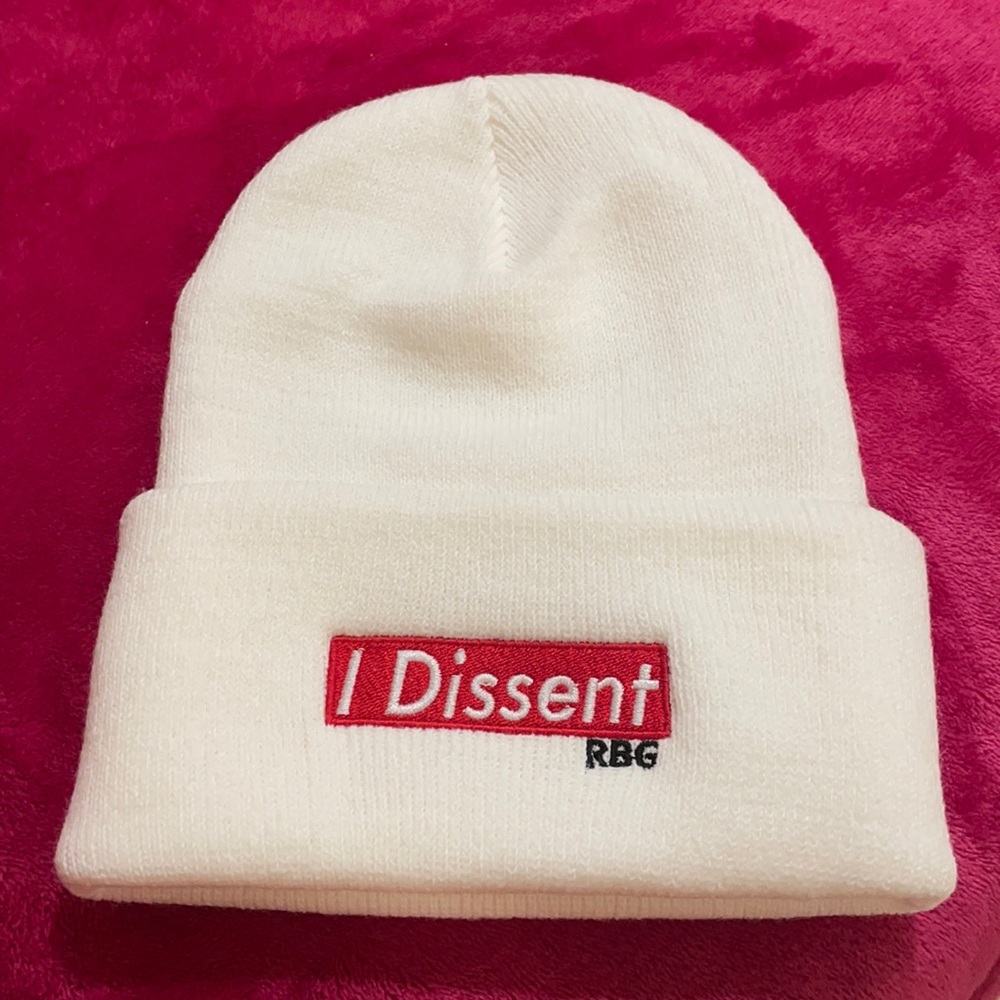 New Ruth Bader Ginsburg “I Dissent” Beanie